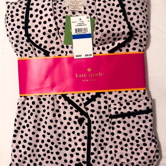 Kate Spade NWT Dream a Little Dream Pajama Set XL - Picture 5 of 8